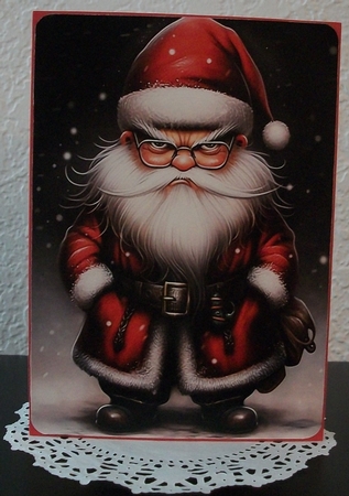 A4 - Grumpy Santa by Teddi Phillips