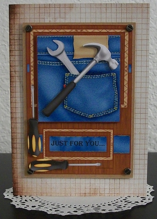 Male Card Jeans Bleu by Teddi Phillips