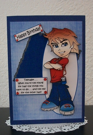 Teen Boy Being a Teenager by Teddi Phillips