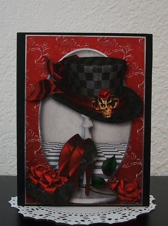 Gothic Elegance - Hat, Shoes & Roses by Teddi Phillips
