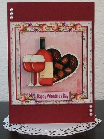 Valentines Day Decoupage Topper by Teddi Phillips