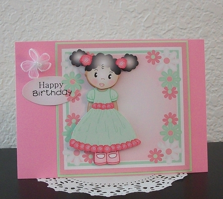 Pretty Jada Birthday Card Topper Mini Kit by Teddi Phillips