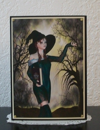 Teenage Witch A4 Card Front #1 by Teddi Phillips