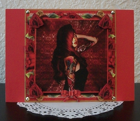 A Girl Called Red Card Front Kit by Teddi Phillips