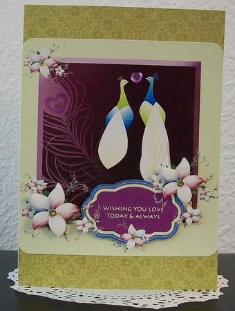 Wishing You Love Today and Always Card Front by Teddi Phillips