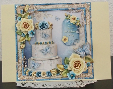 Sherbet Lemon Wedding Cake by Teddi Phillips