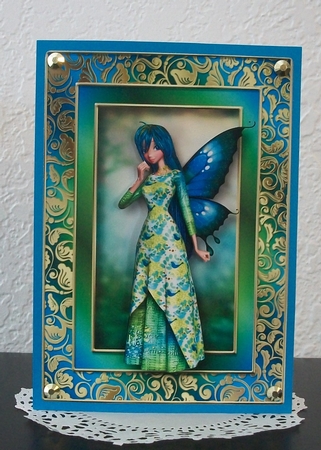 Pretty Peacock Fairy by Teddi Phillips
