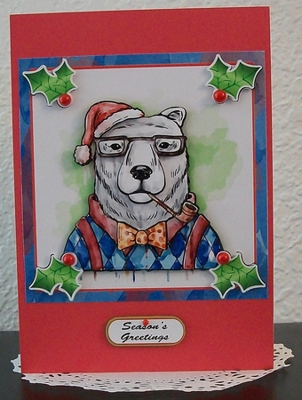 The Gentleman Polar Bear Christmas Mini Kit by Teddi Phillips