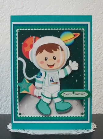 Lovely Brown Haired Space Cadet Birthday Boy, . by Teddi Phillips