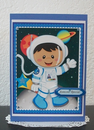 Lovely Ethnic Space Cadet Birthday Boy  by Teddi Phillips