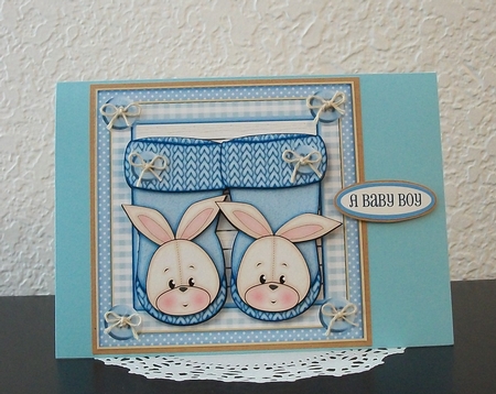 New Baby Boy Rabbit Boots with Ages 1 to 2 Yrs by Teddi Phillips