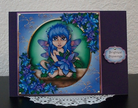 Blue Lilies Flower Fairy by Teddi Phillips
