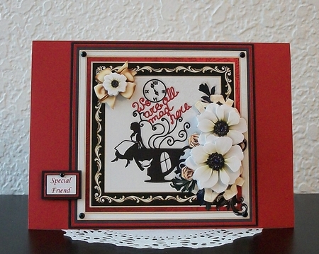 WE ARE ALL MAD HERE 8x8 Decoupage & Insert Mini Kit Various Occasions by Teddi Phillips