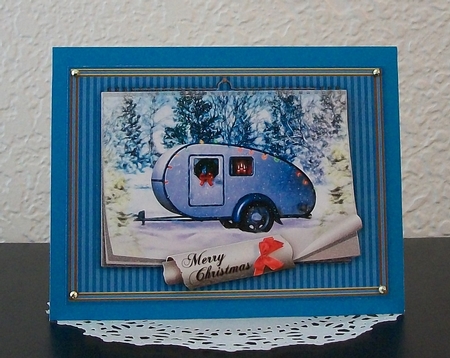 Caravan Camper RV Calendar Christmas Holiday Winter Easy Quick Cards by Teddi Phillips