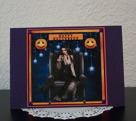 GOTH GIRL HALLOWEEN QUICK CARD SHEET by Teddi Phillips