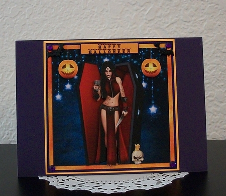 VAMP GIRL HALLOWEEN QUICK CARD SHEET by Teddi Phillips