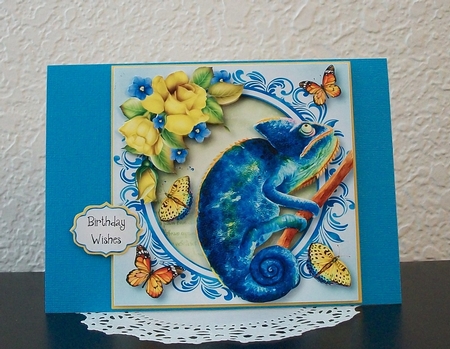 The Chameleon - Watercolour Wonder by Teddi Phillips