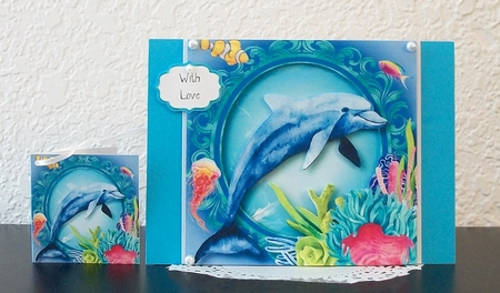 Playful Dolphin - Watercolour Wonder by Teddi Phillips