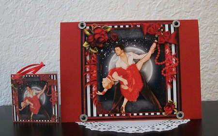 Tango In The Night Card Front Kit by Teddi Phillips