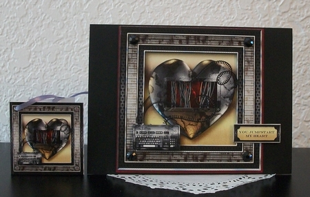 Tech Male Valentine - Heart & Keyboard by Teddi Phillips