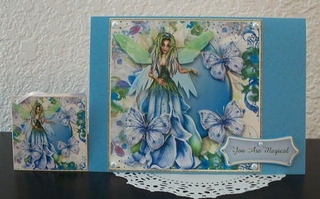 Fairy Garden Card Front Mini Kit.2 by Teddi Phillips