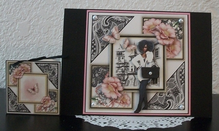 Fashion And Lace 1 Card Kit 8x8 by Teddi Phillips