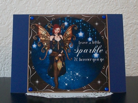 LEAVE A LITTLE SPARKLE FAIRY - QUICK CARD SHEET by Teddi Phillips