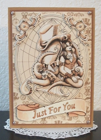 Steampunk Mermaid and Octopus by Teddi Phillips