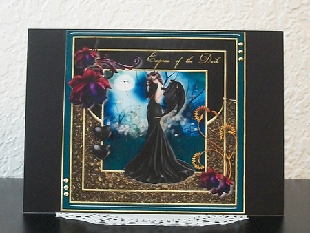 Empress of the Dark Card Topper  by Teddi Phillips