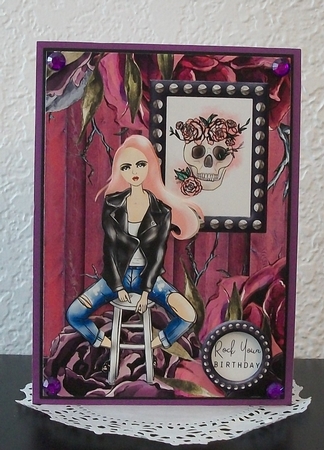Rock Your Birthday Card Topper by Teddi Phillips