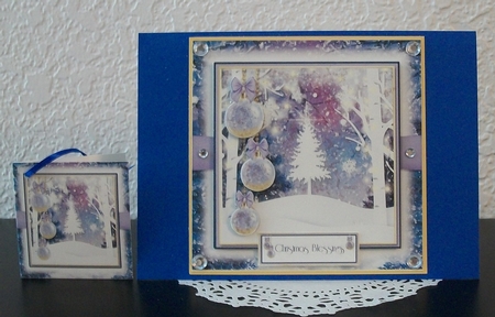 Christmas Silhouette Mini Kit + 5x5 inch Quick Card Sheet 2 by Teddi Phillips