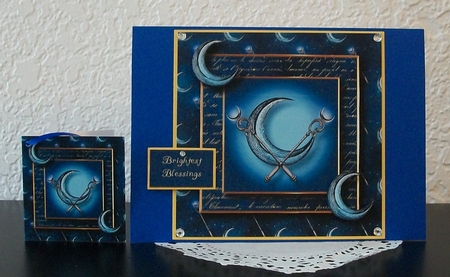 The Moon - Blue by Teddi Phillips