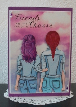 Friends A5 Quick Card by Teddi Phillips