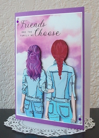 Friends A5 Quick Card by Teddi Phillips