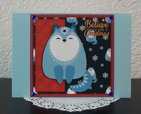 Christmas Wolf 7x7 quick card Featured Gallery Photo