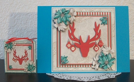 Scandanavian Style Deer Christmas by Teddi Phillips