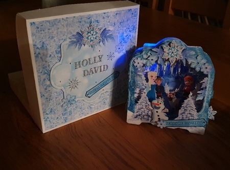  Snowflake Princess Shape the Scene 3D Card and Envelope Kit. by xt farr