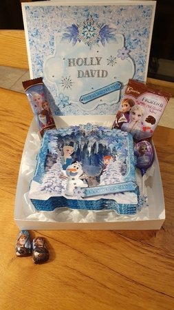 Snowflake Princess Shape the Scene 3D Card and Envelope Kit. by xt farr