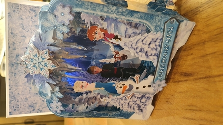  Snowflake Princess Shape the Scene 3D Card and Envelope Kit. by xt farr