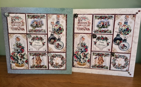 Rustic Christmas Collage Mini Page Kit    by xt farr