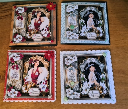 Bumper Kit of Festive Art Deco Mini Page Kits by xt farr