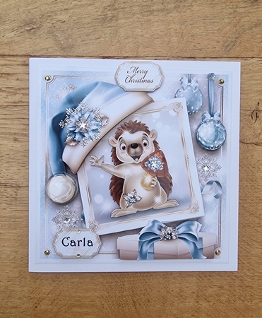 Christmas Winter with Cute Hedgehog Mini Kit by xt farr