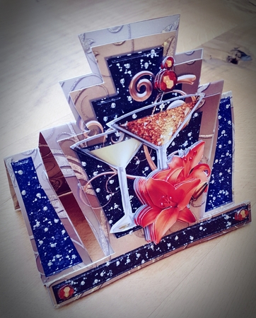 Decadence - Classic Cocktail Art Deco Stepper by xt farr
