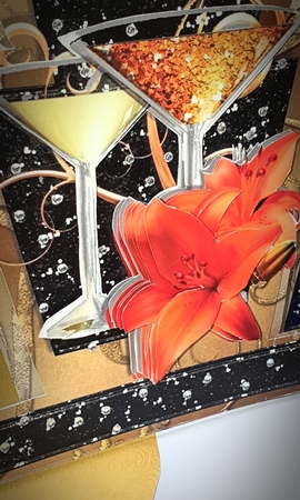Decadence - Classic Cocktail Art Deco Stepper by xt farr