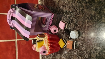 3D Licorice Allsorts Milk Carton Cupcake Treat Box Mini Kit by xt farr