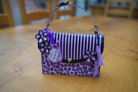 3D Animal Print Handbag Treat or Favour Box Kit by xt farr