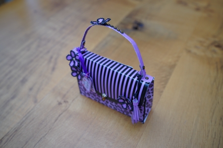 3D Animal Print Handbag Treat or Favour Box Kit by xt farr