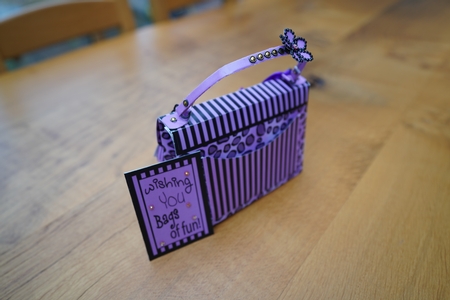 3D Animal Print Handbag Treat or Favour Box Kit by xt farr