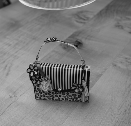 3D Animal Print Handbag Treat or Favour Box Kit by xt farr