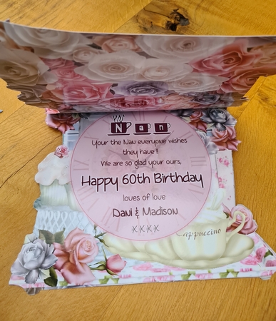 Fabulous Shabby Chic Coffee Time Shaped Card Kit by xt farr